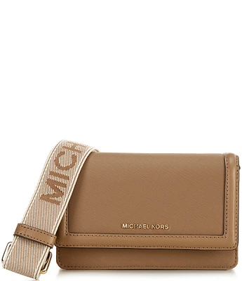 Michael Kors Jet Set Small Phone Web Strap Crossbody Bag