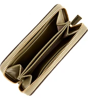 Michael Kors Jet Set Small Signature Logo Semi Lux Zip Around Card Case