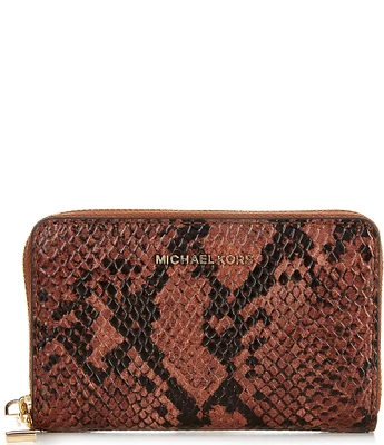 Michael Kors Jet Set Small Snake Leather Wallet