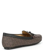 Michael Kors Juliette Signature Logo Leather Moccasin Loafers