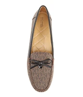 Michael Kors Juliette Signature Logo Leather Moccasin Loafers