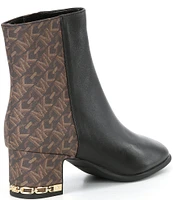 Michael Kors June Flex Nappa Leather Mid Booties