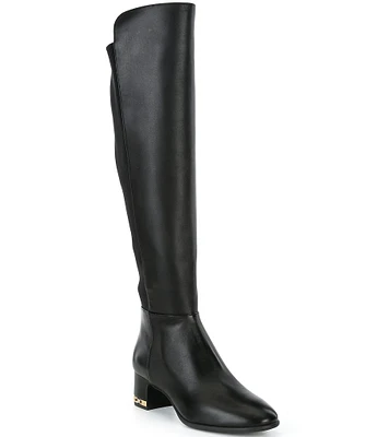 Michael Kors June Flex Nappa Leather Riding Boots