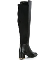 Michael Kors June Flex Nappa Leather Riding Boots