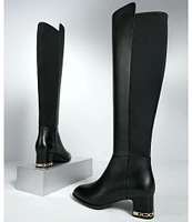 Michael Kors June Flex Nappa Leather Riding Boots