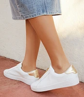 Michael Kors Keaton Leather Zip Sneakers