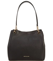 Michael Kors Kensington Large Pebbled Leather Shoulder Tote Bag