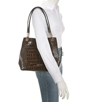 Michael Kors Kensington Large Embossed Leather Shoulder Tote Bag