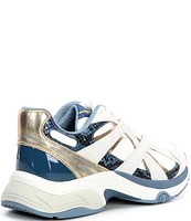 Michael Kors Leo Mixed Media Trainer Sneakers