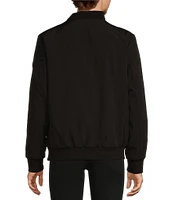 Michael Kors Long Sleeve Soft-Shell Bomber Jacket