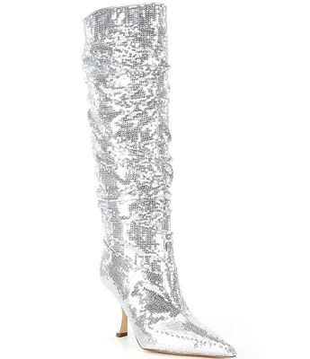 Michael Kors Luna Sequin Embellished Tall Boots