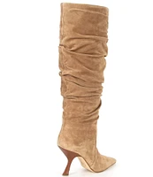 Michael Kors Luna Suede Slouch Tall Boots