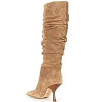 Michael Kors Luna Suede Slouch Tall Boots