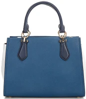 Michael Kors Marilyn Medium Colorblock Saffiano Leather Satchel Bag