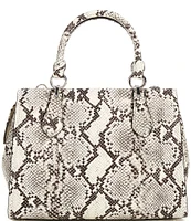 Michael Kors Marilyn Medium Snake Embossed Leather Satchel Bag