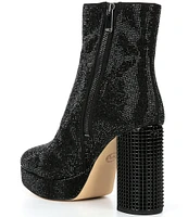 Michael Kors Maxine Hot Fix Suede Platform Booties