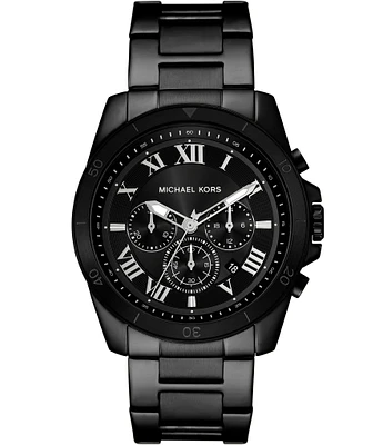 Michael Kors Men's Alek Chronograph Black-Tone Stainless Steel Bracelet Watch