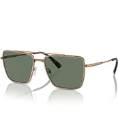 Michael Kors Men's MK1154 58mm Square Aviator Sunglasses