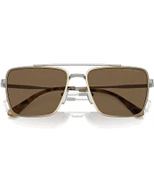 Michael Kors Men's MK1154 58mm Square Aviator Sunglasses