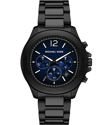 Michael Kors Men's Sage Chronograph Black Tone Stainless Steel Watch