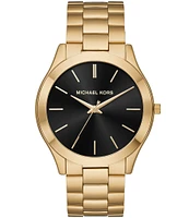 Michael Kors Men's Slim Runway Gold-Tone Watch