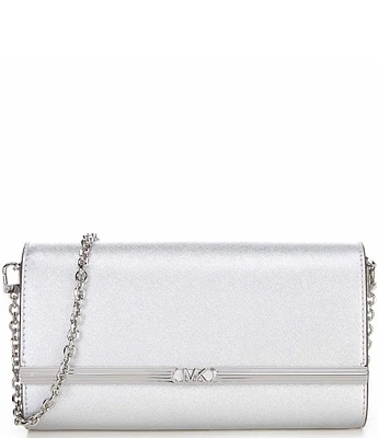 Michael Kors Mona Large East West Metallic Clutch Bag