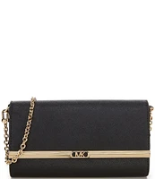 Michael Kors Mona Large Metallic Leather Clutch
