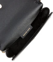 Michael Kors Mona Large Metallic Leather Clutch