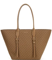 Michael Kors Moore Large Gold Hardware Buckle Tote Bag