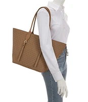 Michael Kors Moore Large Gold Hardware Buckle Tote Bag