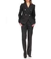 Michael Kors Metallic Pinstripe Double-Breasted Blazer