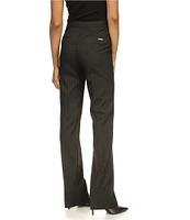 Michael Kors Metallic Pinstripe Stretch Bootcut Trouser