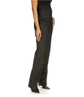 Michael Kors Metallic Pinstripe Stretch Bootcut Trouser