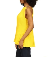 Michael Kors Pleated Halter Neckline Sleeveless Top