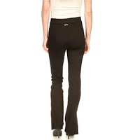 Michael Kors Ponte Side Split Straight Leg High Rise Pant