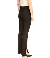 Michael Kors Ponte Side Split Straight Leg High Rise Pant