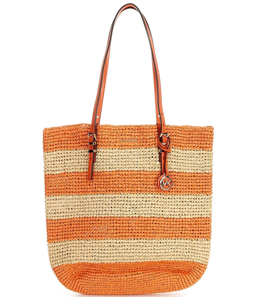 Michael Kors Quinn Large Crochet Straw Tote Bag