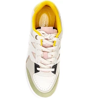 Michael Kors Rebel Leather and Suede Lace Up Sneakers