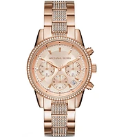 Michael Kors Ritz Chronograph & Date Bracelet Watch