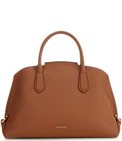 Michael Kors Sandra Gold Metal Large Satchel Bag