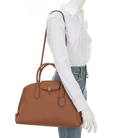 Michael Kors Sandra Gold Metal Large Satchel Bag