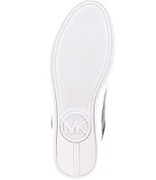 Michael Kors Scotty Crinkle Patent Leather Lace Up Sneakers