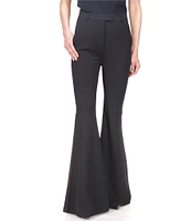 Michael Kors Scuba Crepe Flared Leg High Rise Pant