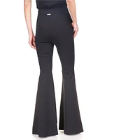 Michael Kors Scuba Crepe Flared Leg High Rise Pant