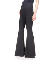 Michael Kors Scuba Crepe Flared Leg High Rise Pant