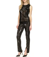 Michael Kors Sequin Split Hem Pull-On Pant