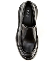 Michael Kors Shiloh Leather Platform Loafers