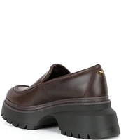 Michael Kors Shiloh Leather Platform Loafers