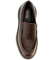 Michael Kors Shiloh Leather Platform Loafers