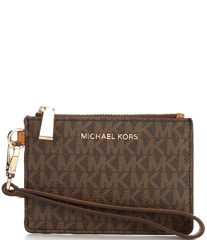 Michael Kors Signature Logo Jet Set Small Coin Purse Wristlet